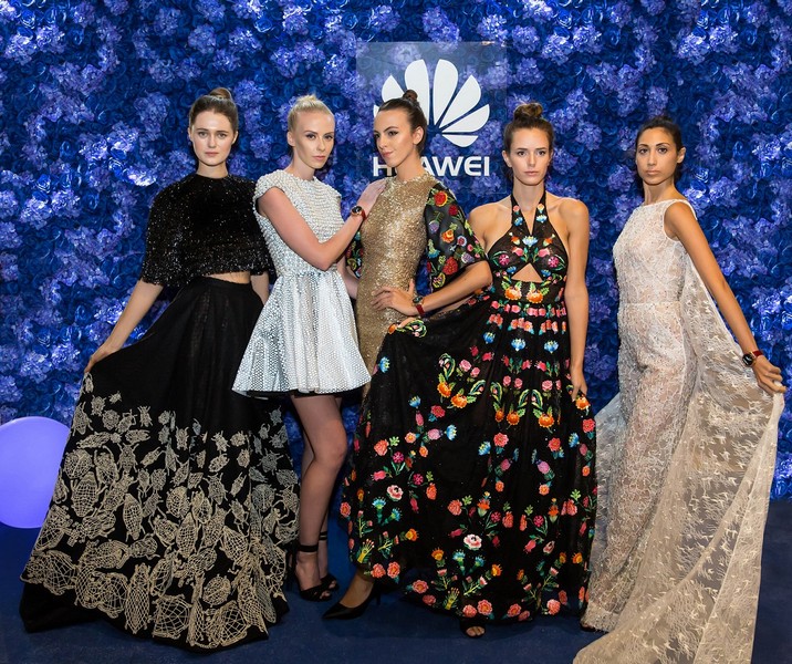 Huawei presents a retrospective of Rami Kadi technology-inspired couture creations
